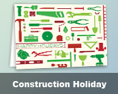Construction Holiday Cards